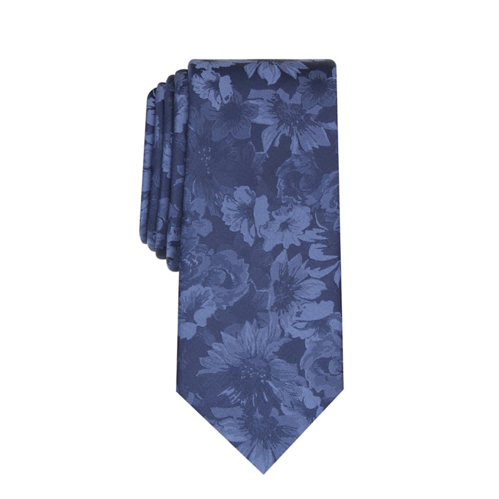 Bar III Men’s Glacier Blue Floral Tie